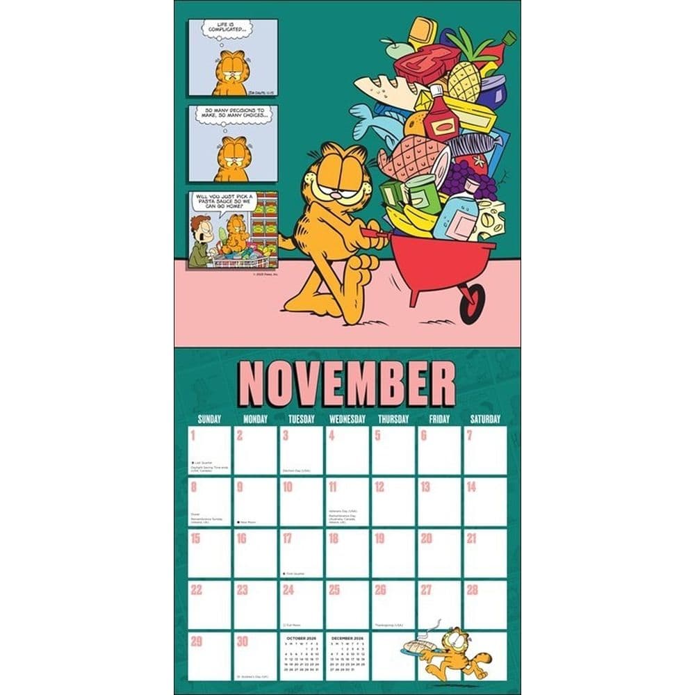 Garfield 2026 Wall Calendar Fourth  Alternate Image