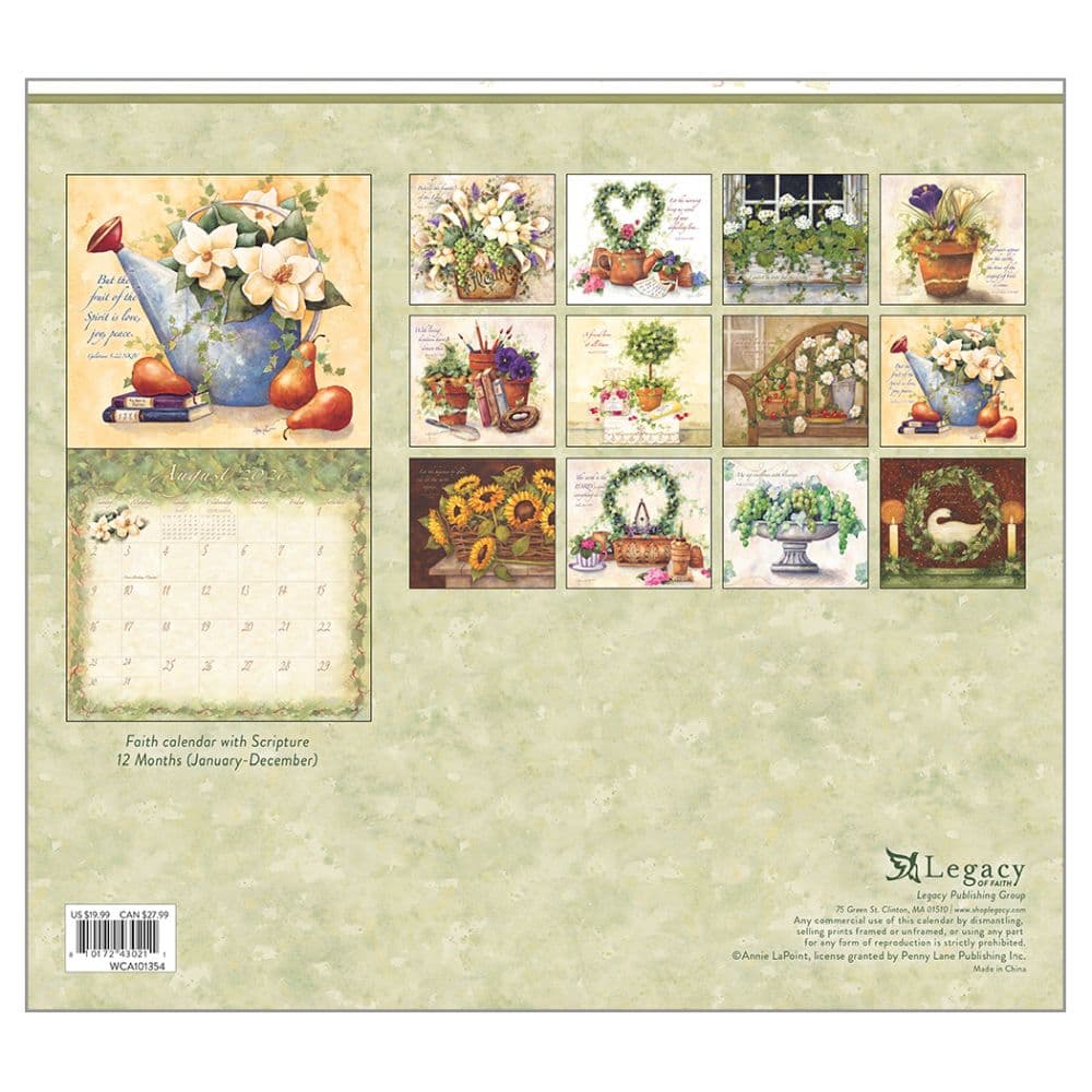Graceful Garden by Annie LaPoint 2026 Wall Calendar First Alternate Image