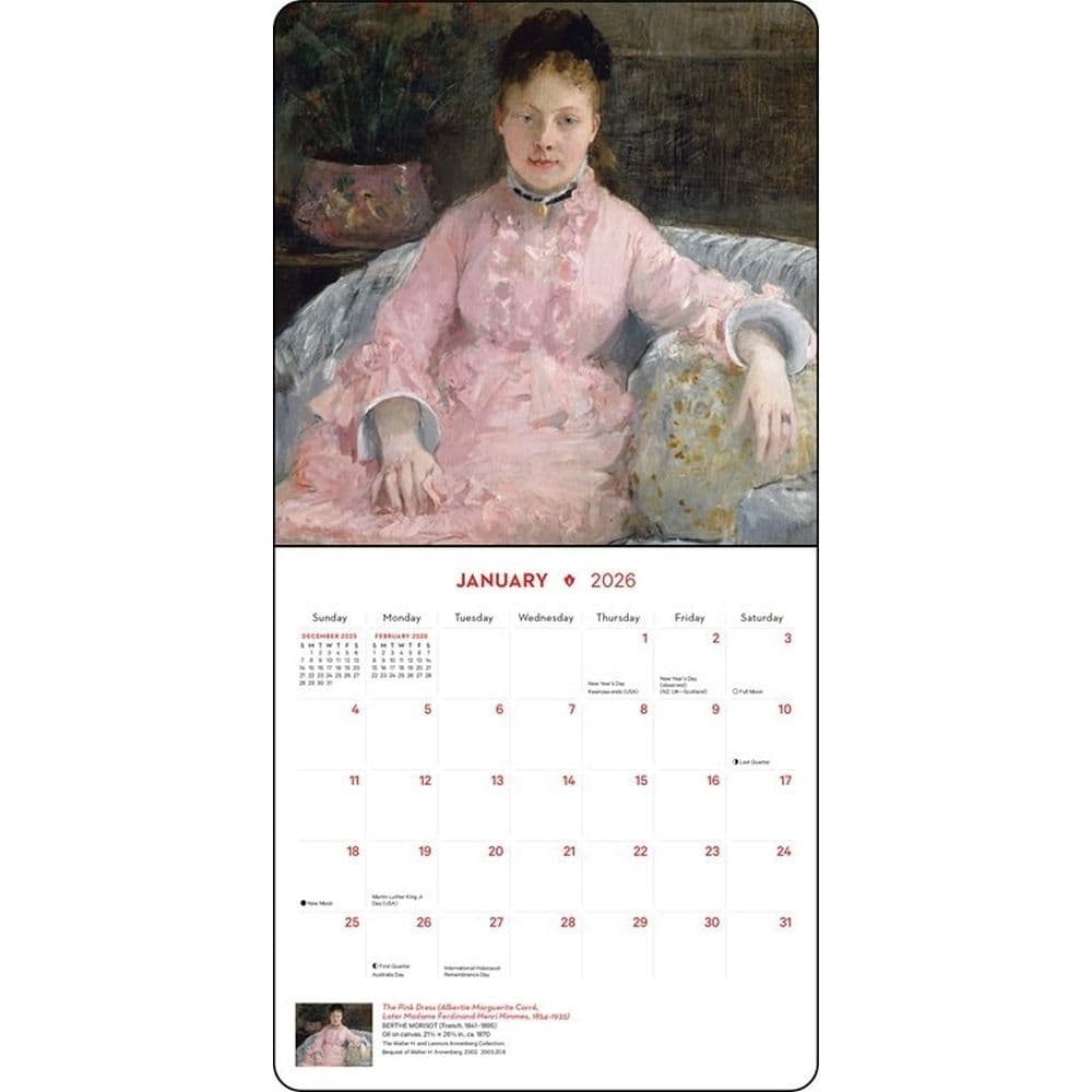 Impressionist Blooms 2026 Mini Wall Calendar Second Alternate Image