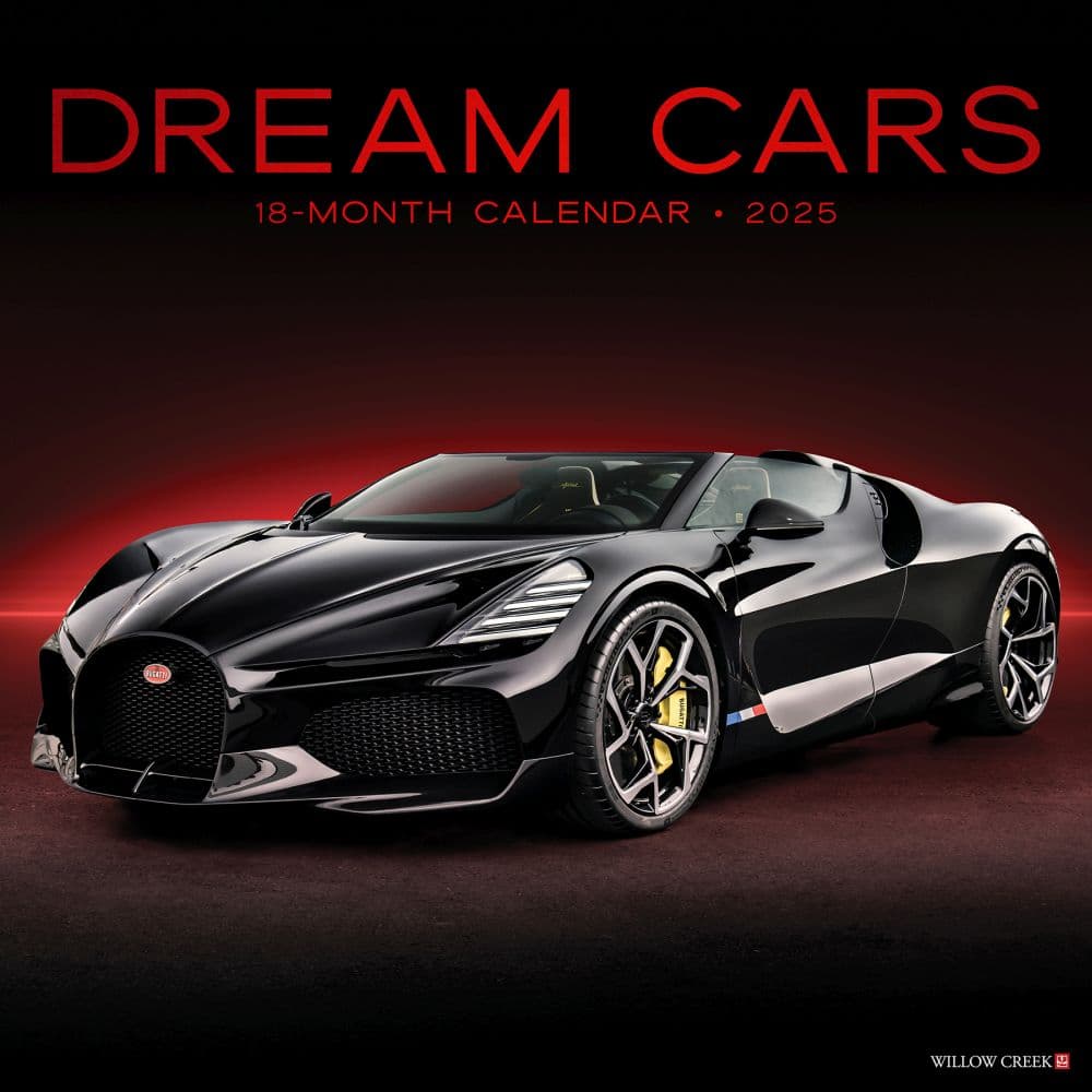 Dream Cars 2025 Wall Calendar  Main Image