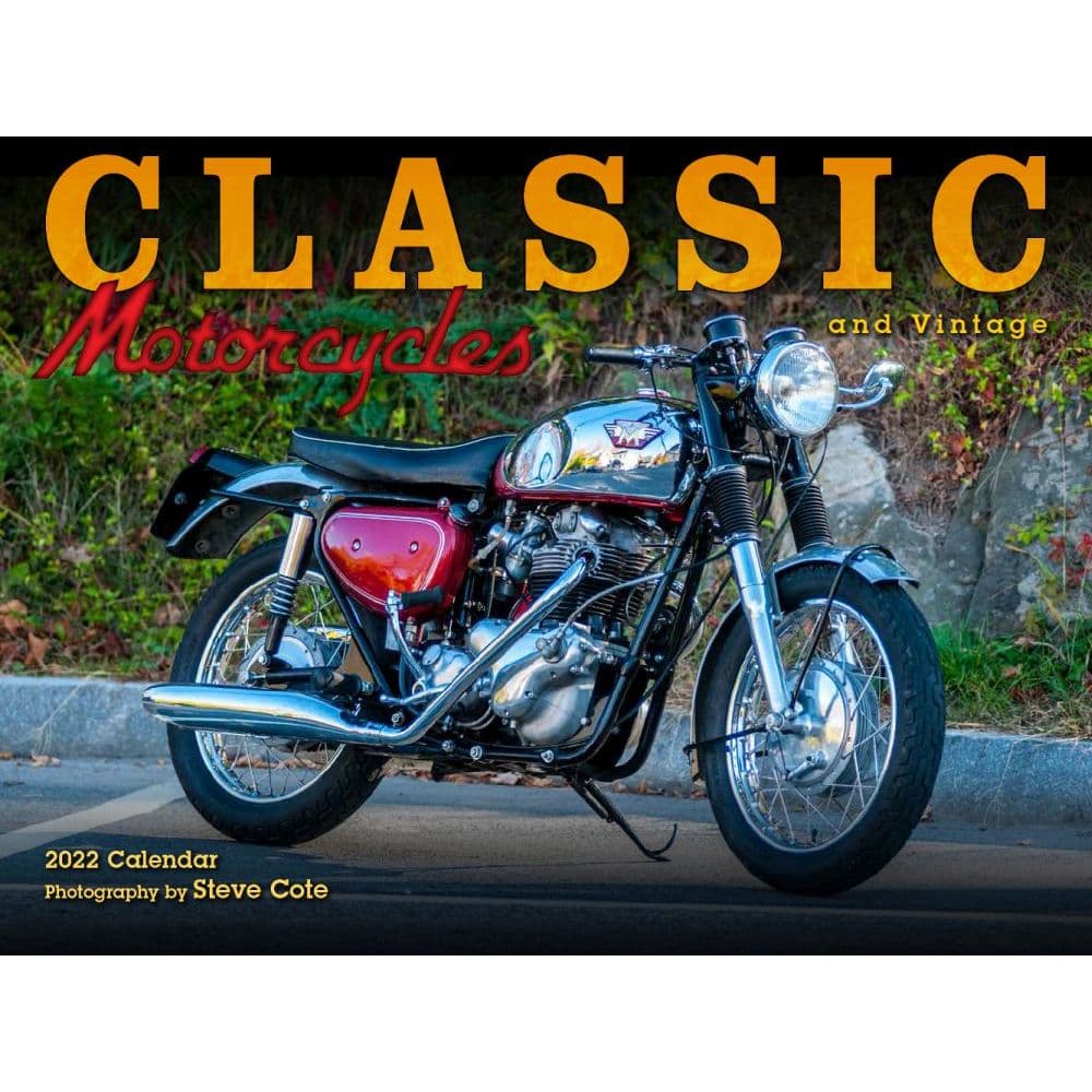 Classic & Vintage Motorcycles 2022 Wall Calendar