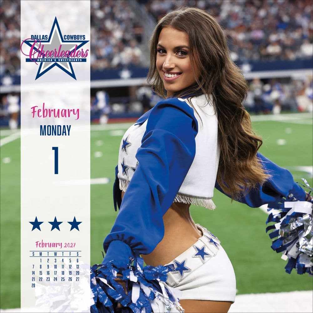 NFL Dallas Cowboys Cheerleaders 2027 Desk Calendar Third Alternate Image