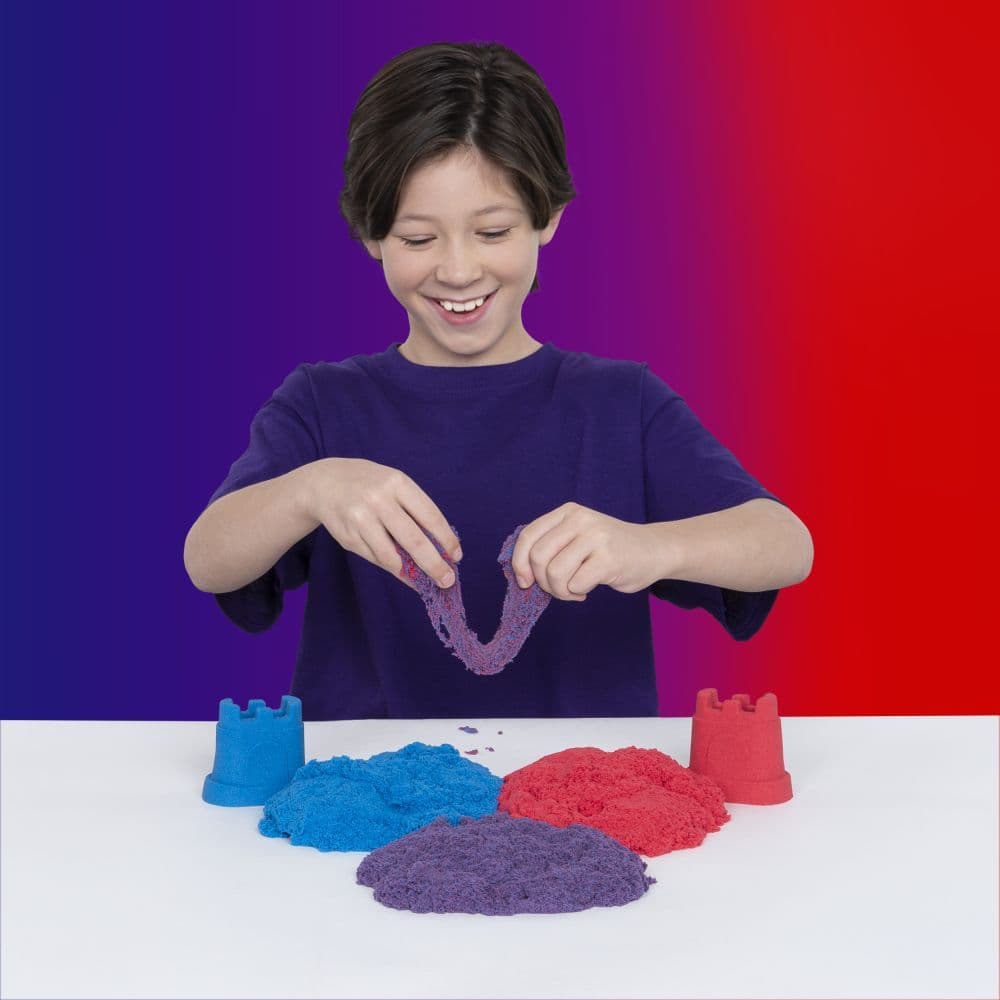 Kinetic Sand Rainbow Mix Set lifestyle image