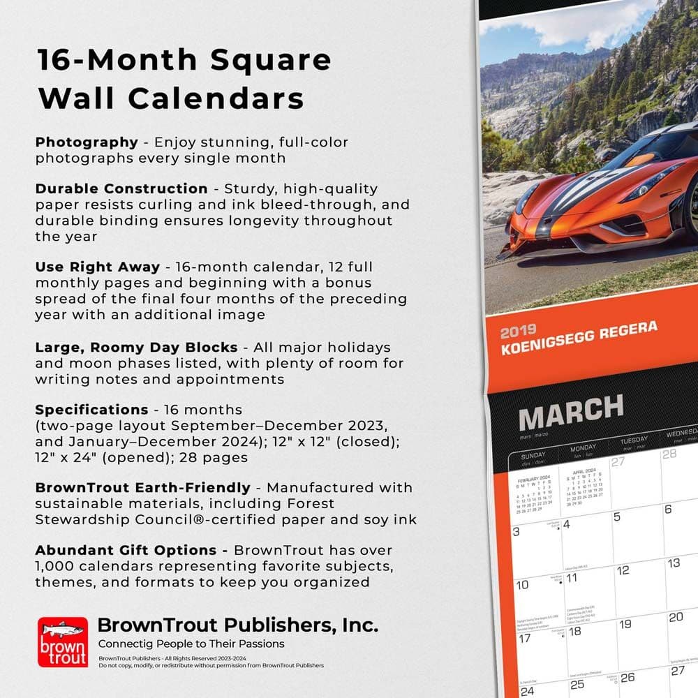 Supercars Motor Club 2024 Wall Calendar Alternate Image 4