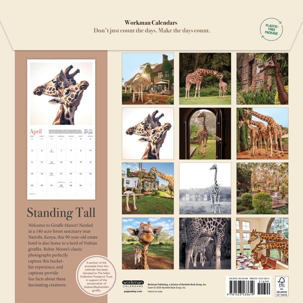 Giraffe Manor 2027 Wall Calendar First Alternate Image