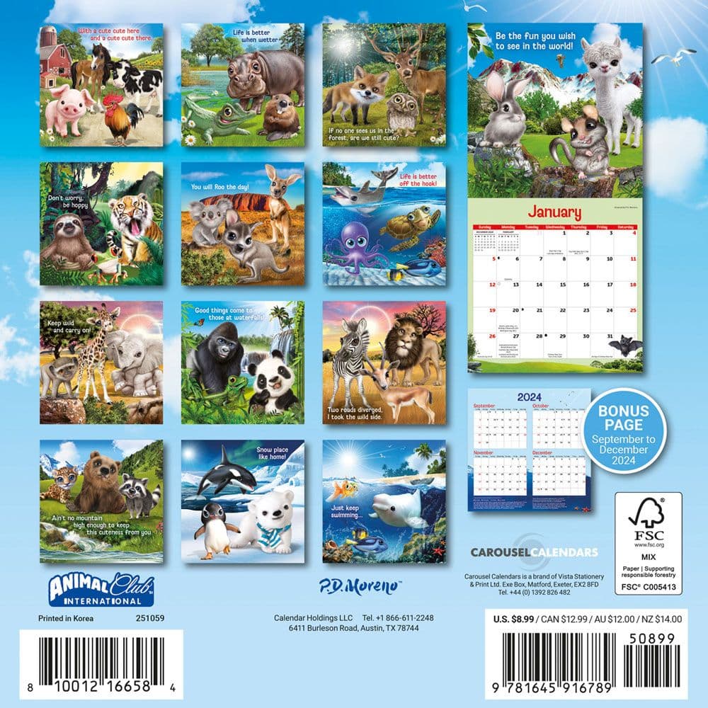 Animal Antics 2025 Mini Wall Calendar First Alternate Image width=&quot;1000&quot; height=&quot;1000&quot;