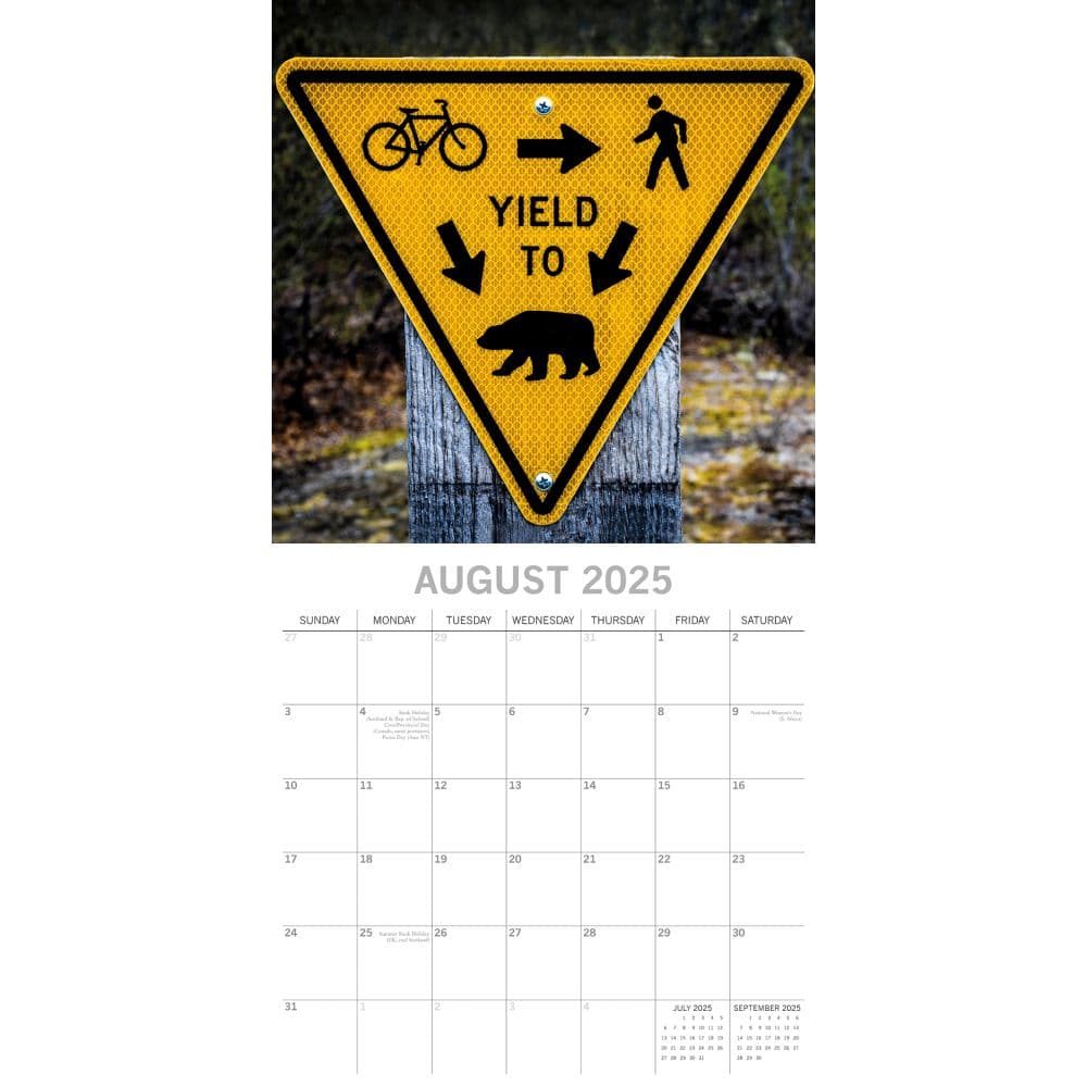 Hilarious Road Signs 2025 Wall Calendar Third Alternate Image width=&quot;1000&quot; height=&quot;1000&quot;