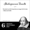 image Shakespearean Insults 2027 Desk Calendar Fourth Alternate Image
