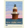 image New England Lighthouses Poster 2025 Wall Calendar