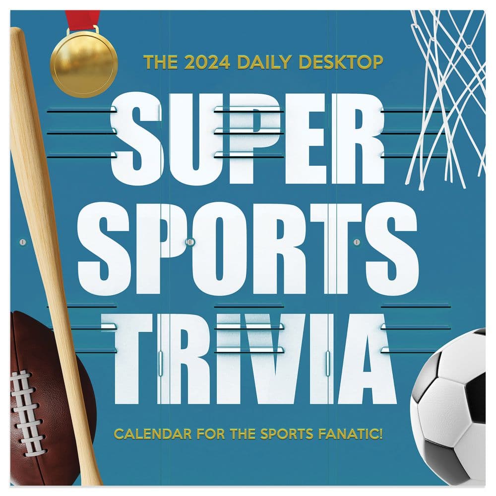 Sports Facts And Trivia 2024 Desk Calendar Main Image