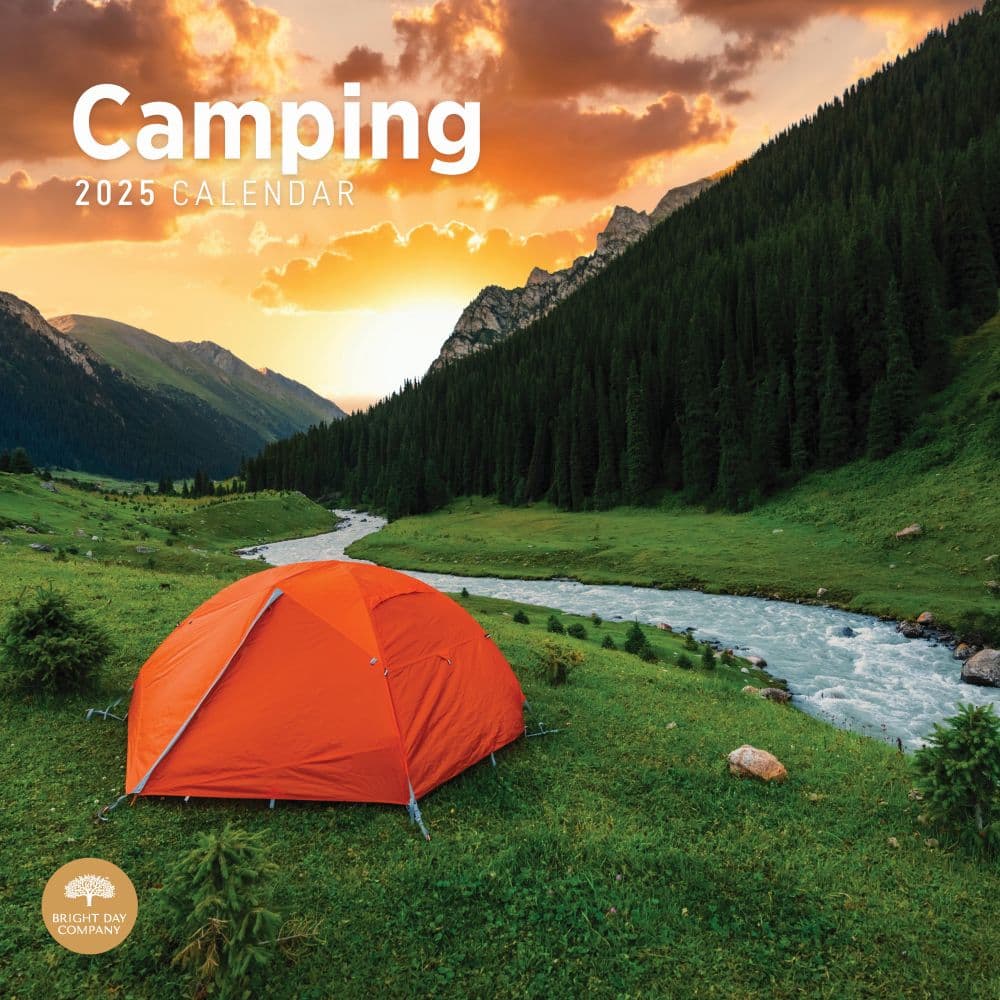 Camping 2025 Wall Calendar