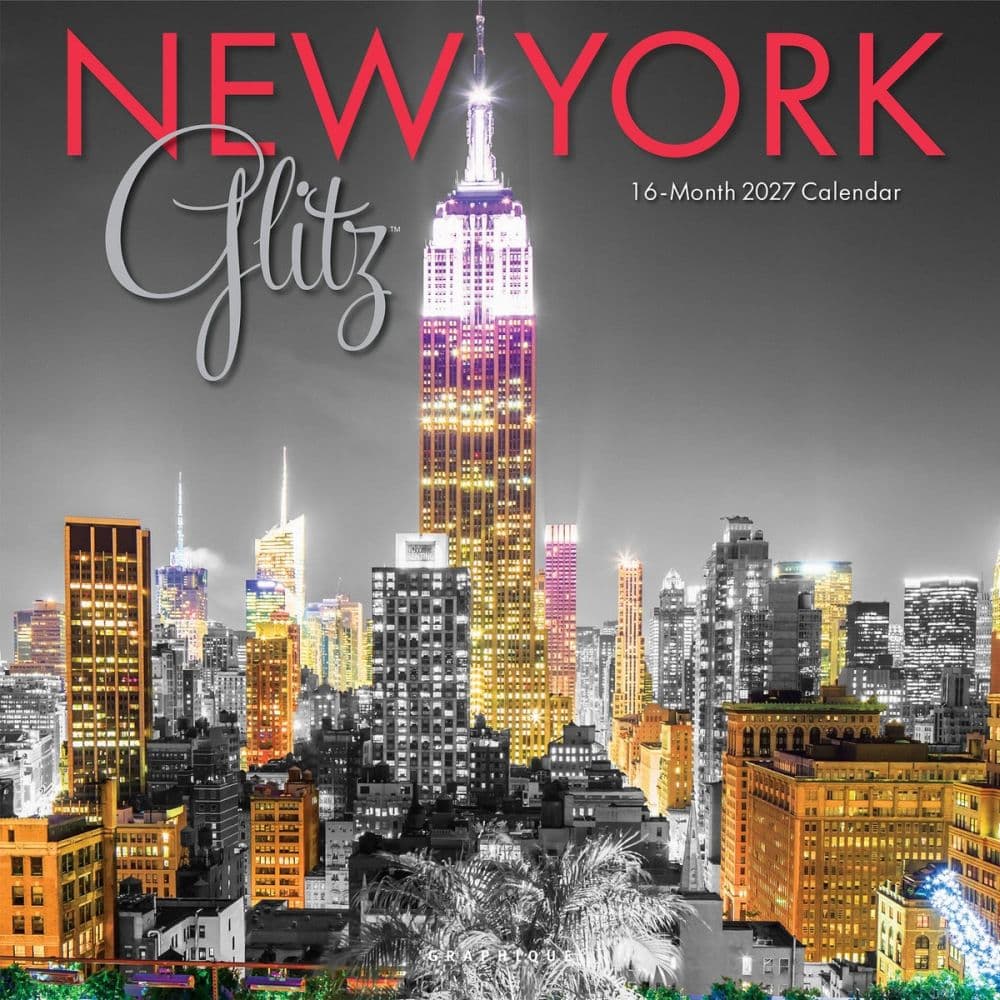 New York Glitz 2027 Wall Calendar Main Product Image