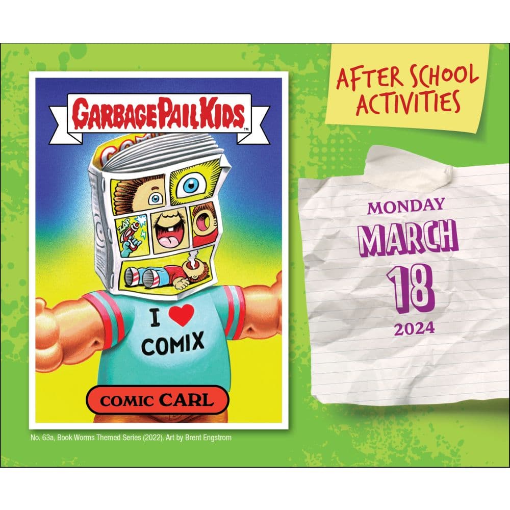 Garbage Pail Kids Bizarre Holidays 2024 Desk Calendar