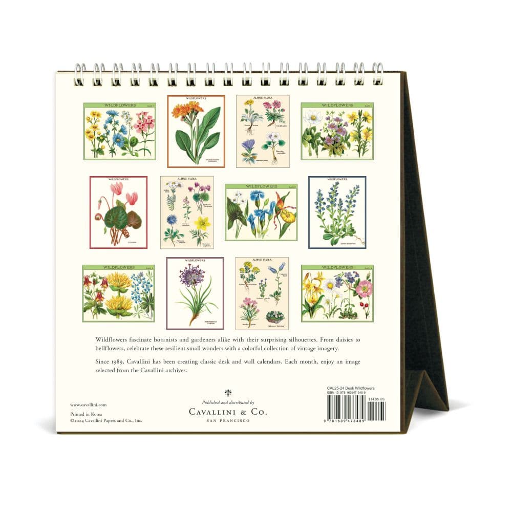 Wildflowers 2025 Easel Desk Calendar Second Alternate Image width=&quot;1000&quot; height=&quot;1000&quot;