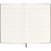 image Moleskine Large Vertical Black Hard Cover 2025 Planner Fifth Alternate Image