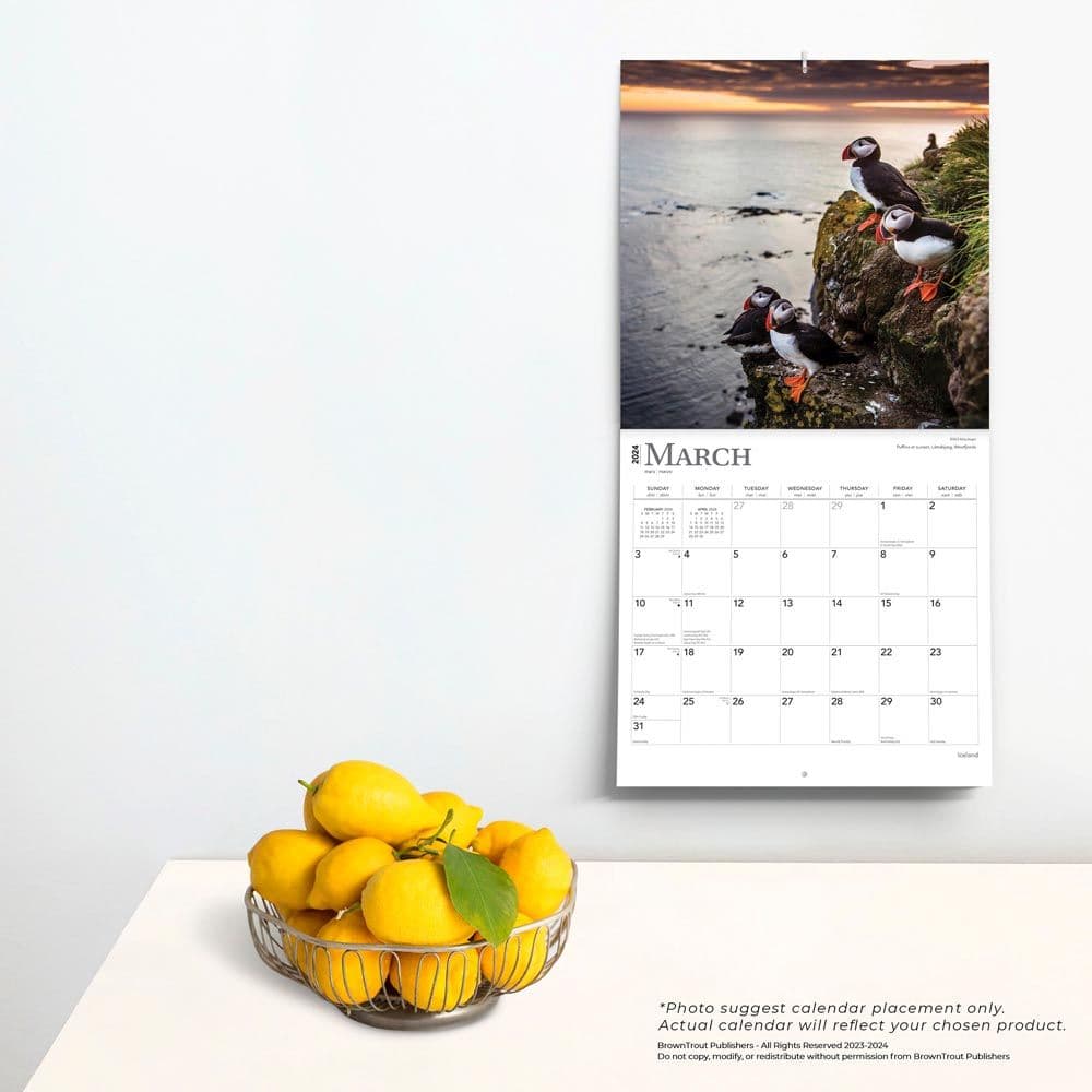 Iceland 2024 Wall Calendar