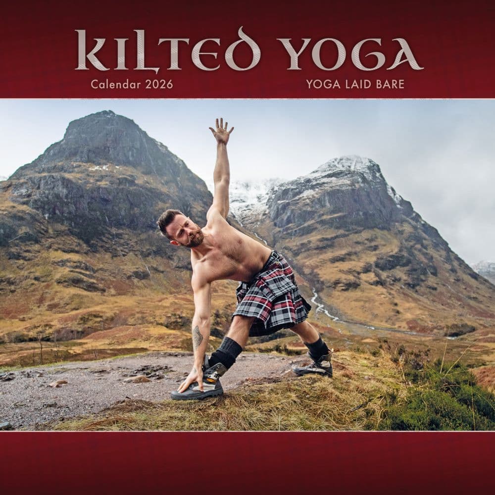 Kilted Yoga 2026 Wall Calendar Main Image