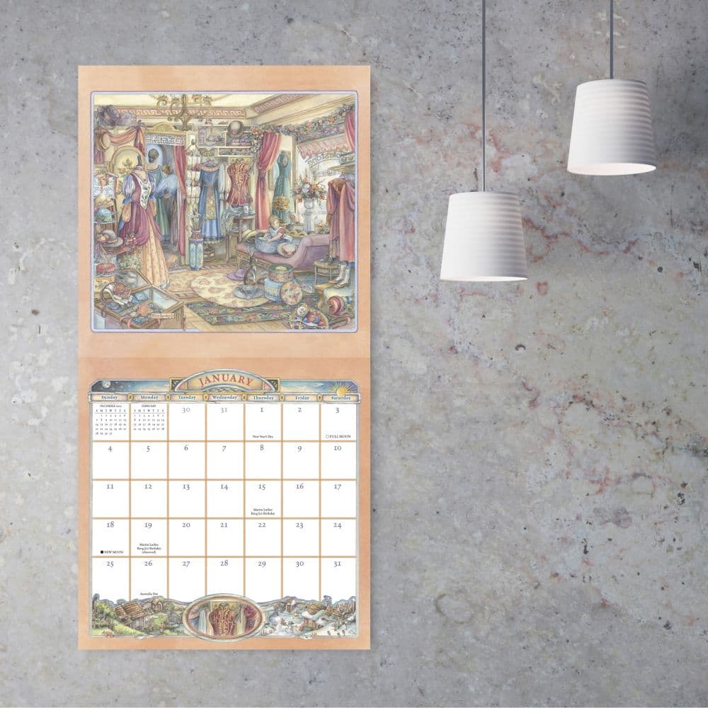 Cobblestone Way by Kim Jacobs 2026 Wall Calendar Fourth Alternate Image