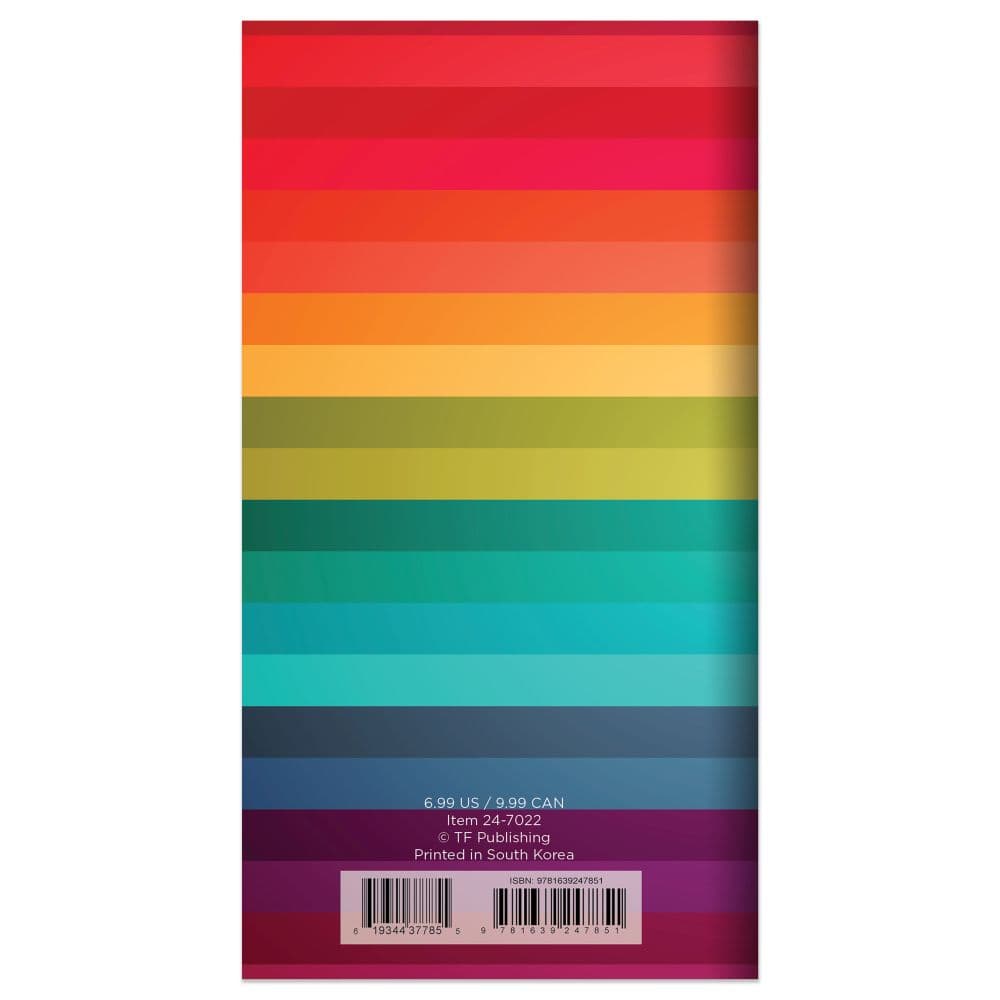 Rainbow Stripe 2yr 2024 Pocket Planner First Alternate Image width=&quot;1000&quot; height=&quot;1000&quot;