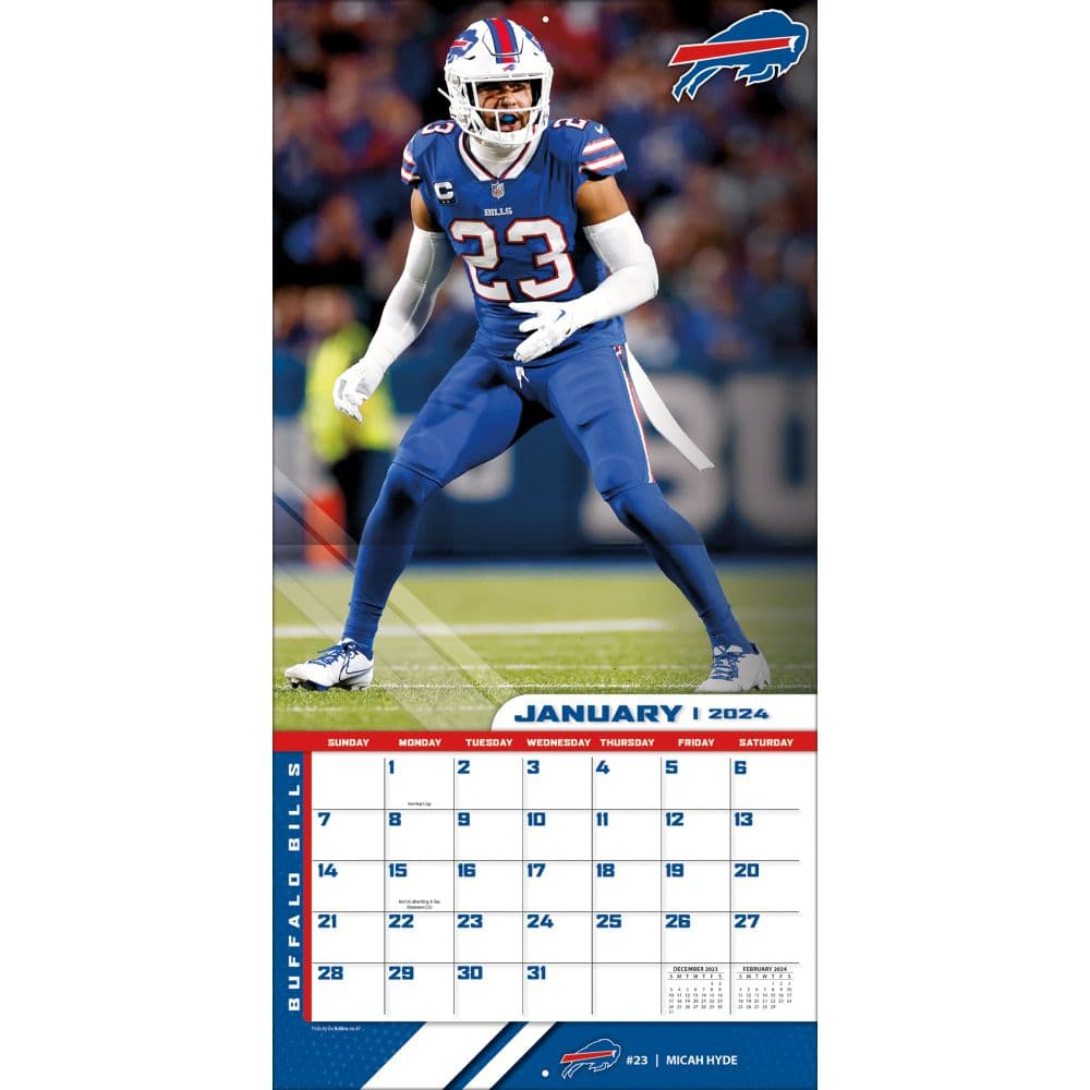 Buffalo Bills 2025 Mini Wall Calendar