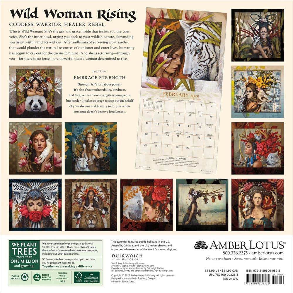 Wild Woman Rising 2024 Wall Calendar