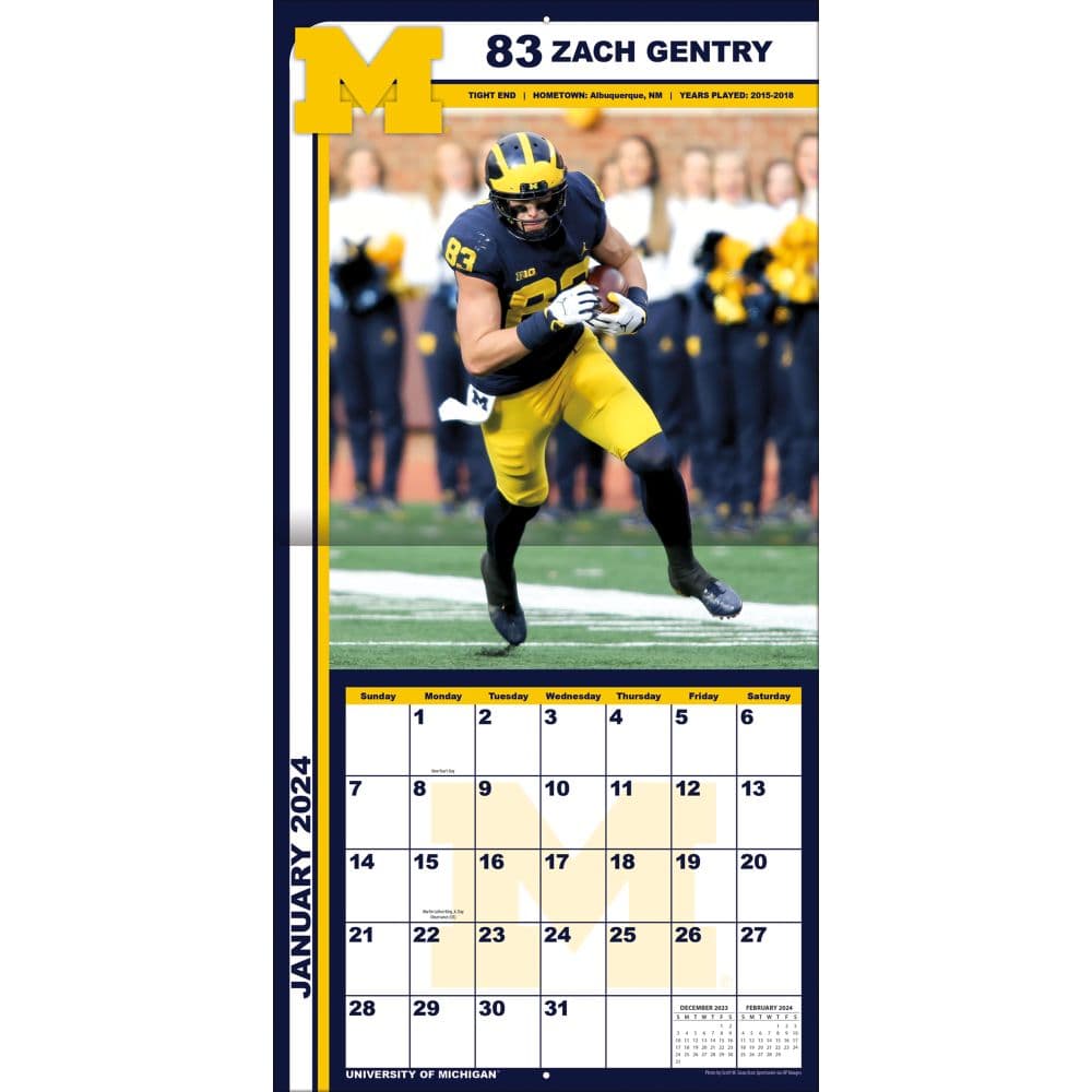Michigan Wolverines 2024 Mini Wall Calendar Second Alternate Image width=&quot;1000&quot; height=&quot;1000&quot;