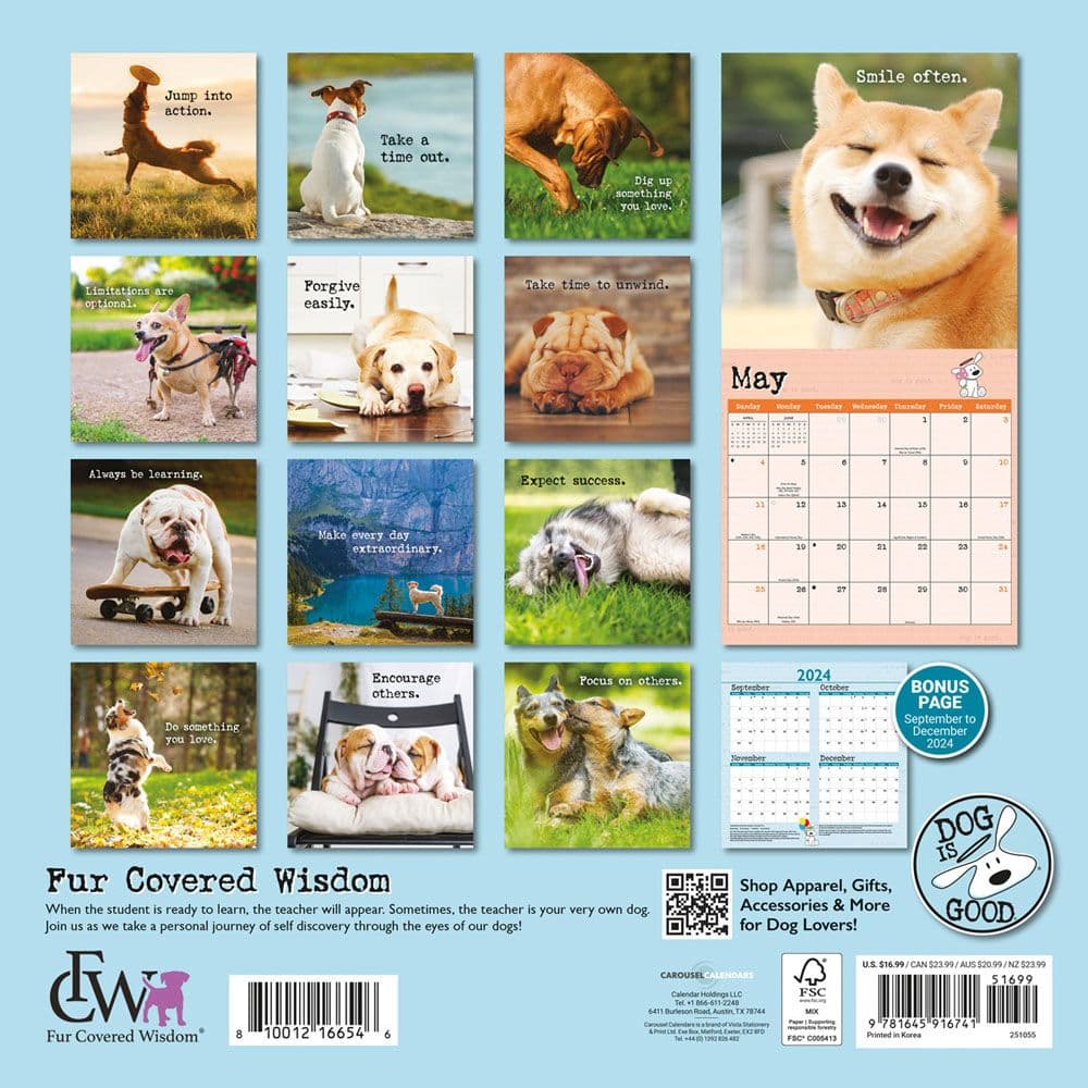 Dog is Good Fur Wisdom 2025 Wall Calendar First Alternate Image width="1000" height="1000"