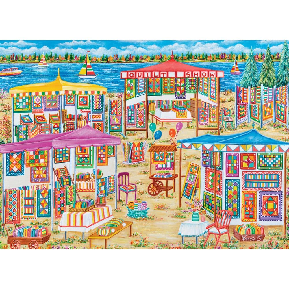 Beach Market 1000 Piece Puzzle First Alternate Image