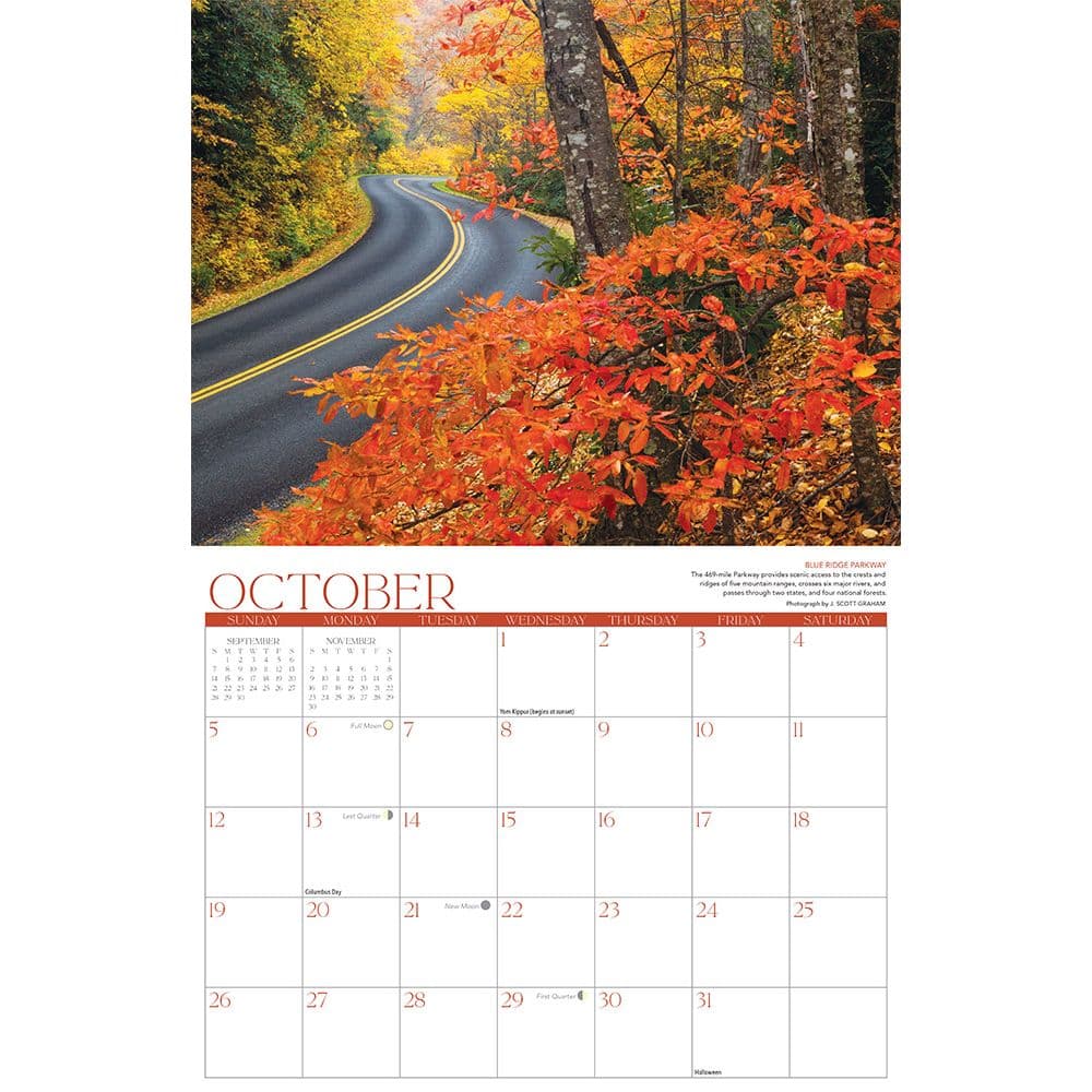 Blue Ridge Parkway 2025 Wall Calendar Alt3