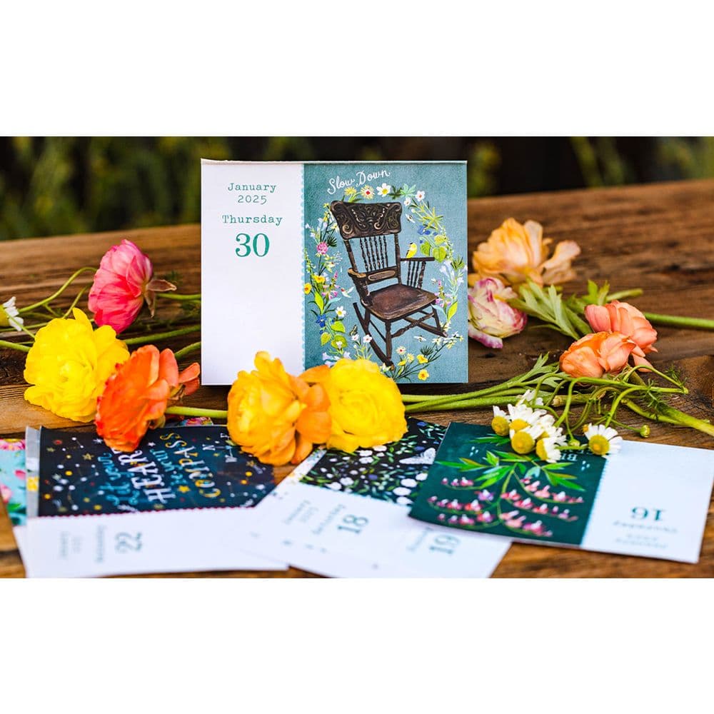 Katie Daisy Just Bloom 2025 Desk Calendar Sixth Alternate Image width=&quot;1000&quot; height=&quot;1000&quot;