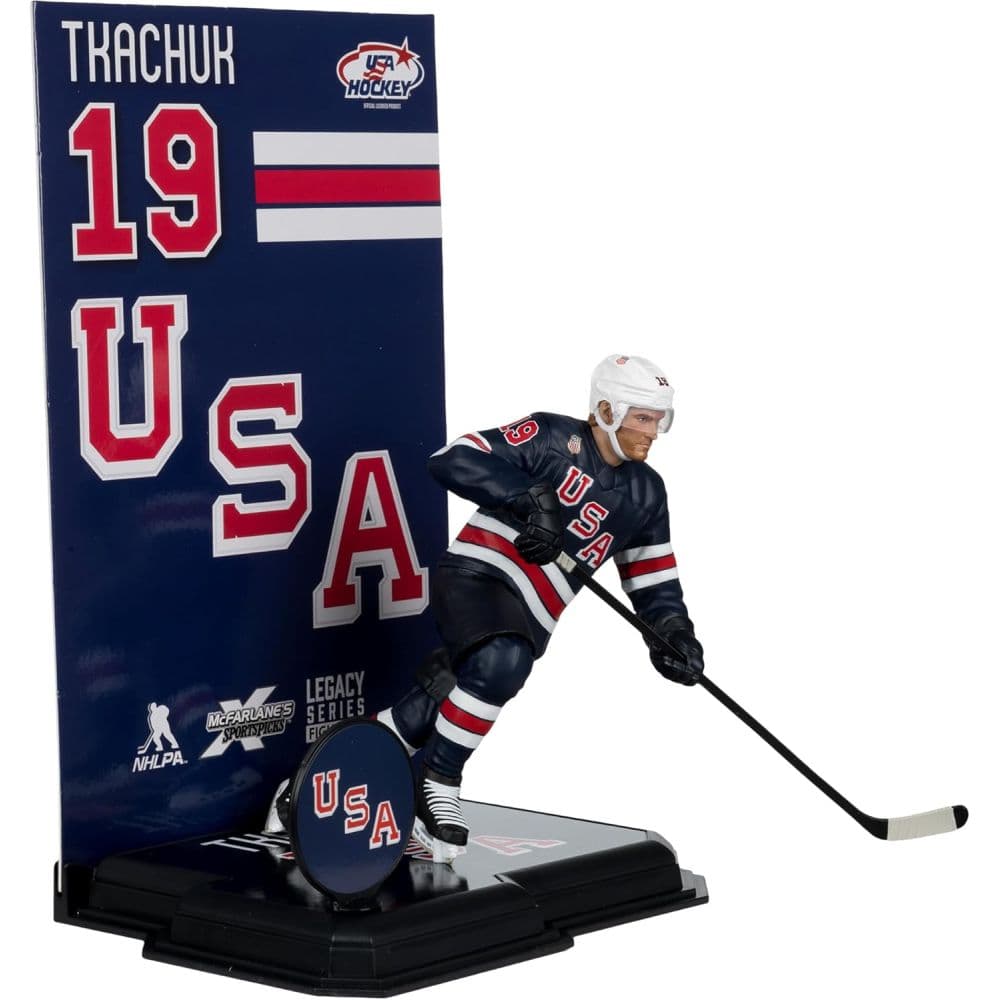Team USA Matthew Tkachuk 7-Inch Hockey Figure Fourth Alternate Image