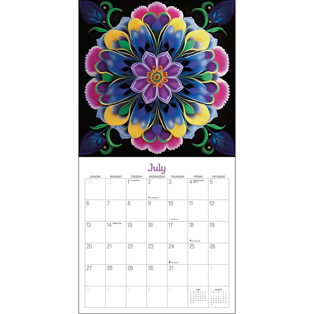 Mystic Flowers 2025 Wall Calendar Third Alternate Image width="1000" height="1000"