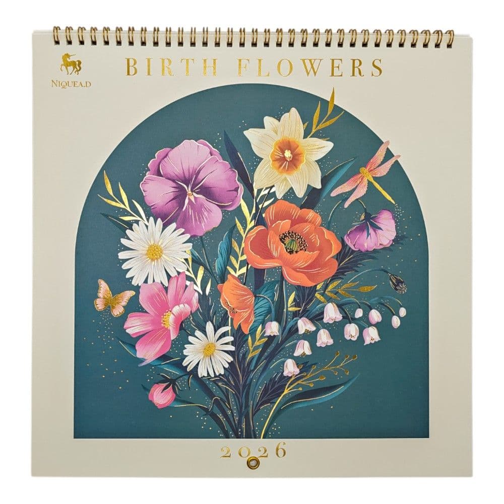 image Birth Flowers 2026 Spiral Wall Calendar Main Product Image