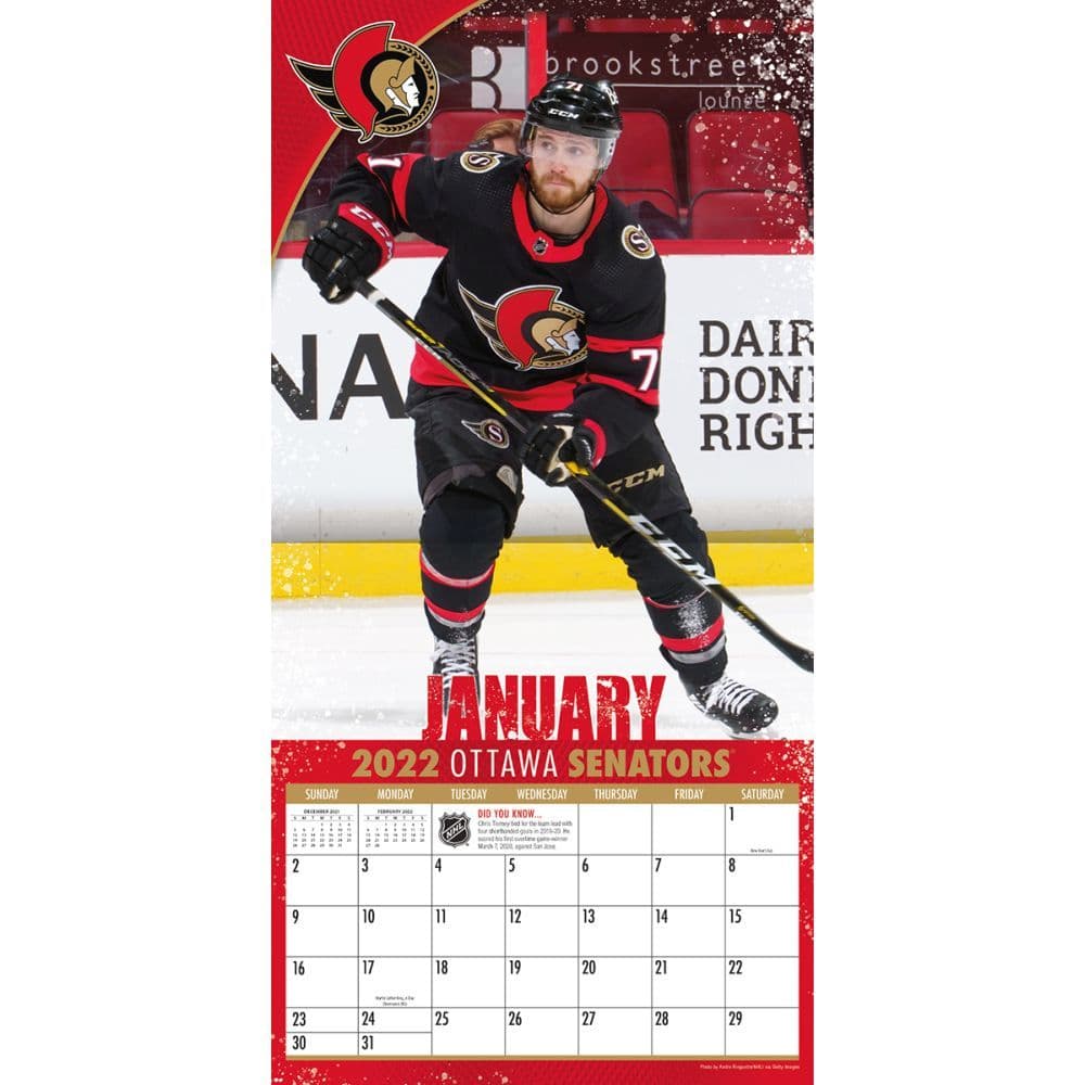 Ottawa Senators 2022 Wall Calendar  Calendars.com