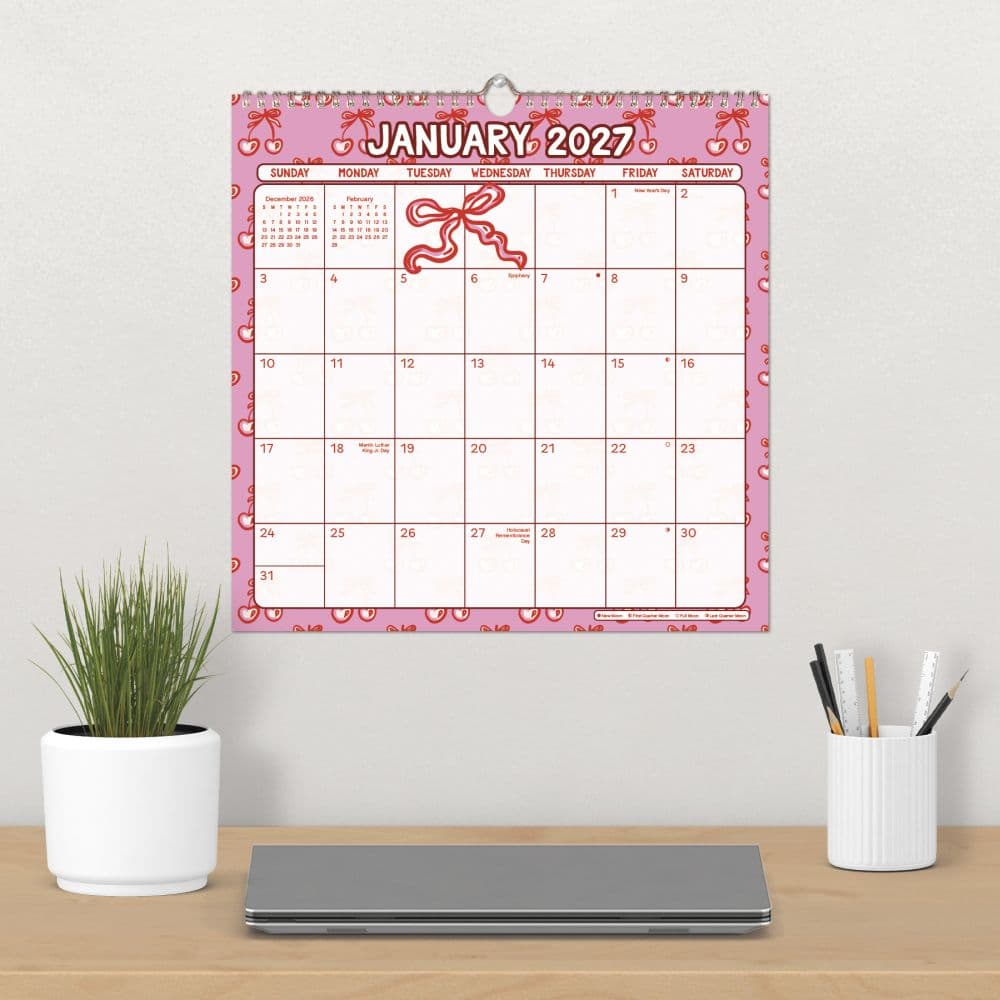 Marble Spiral 2027 Wall Calendar Third Alternate Image