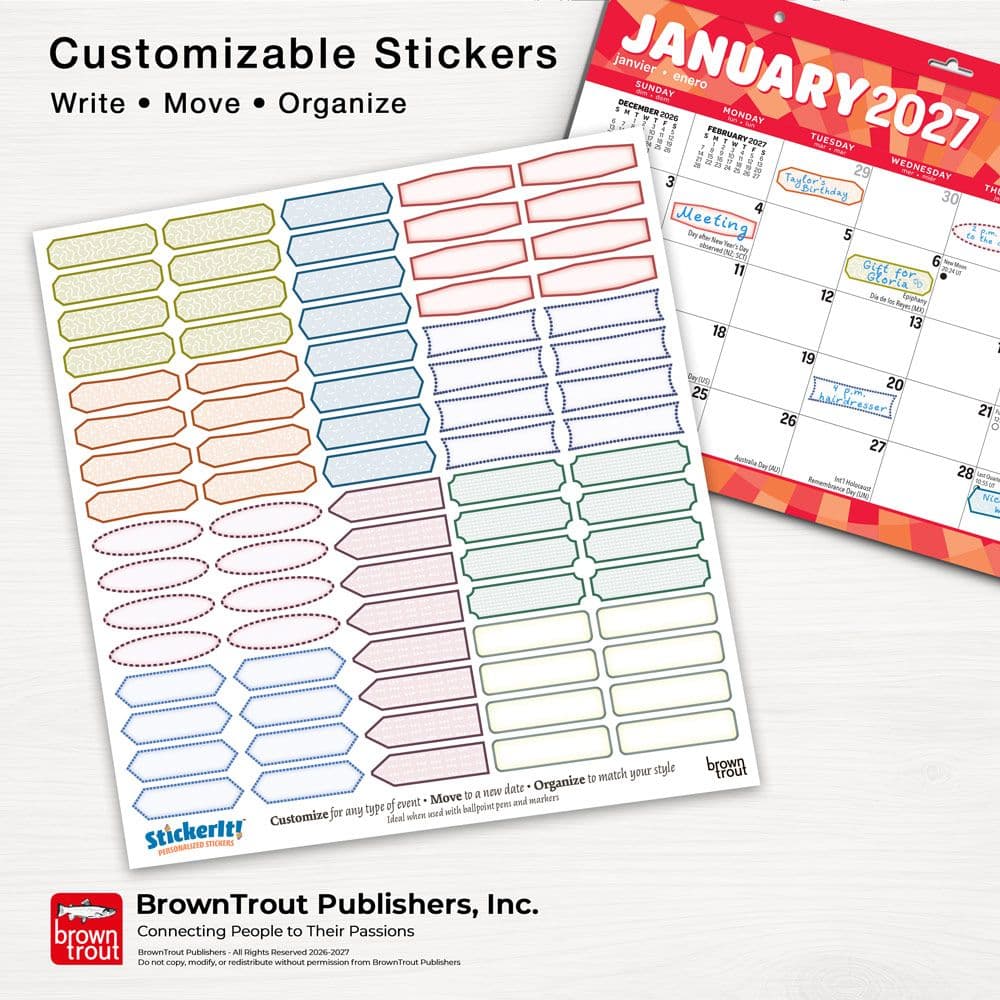 Large Print Blotter 15 x 11 2027 Desk Pad Eighth Alternate Image