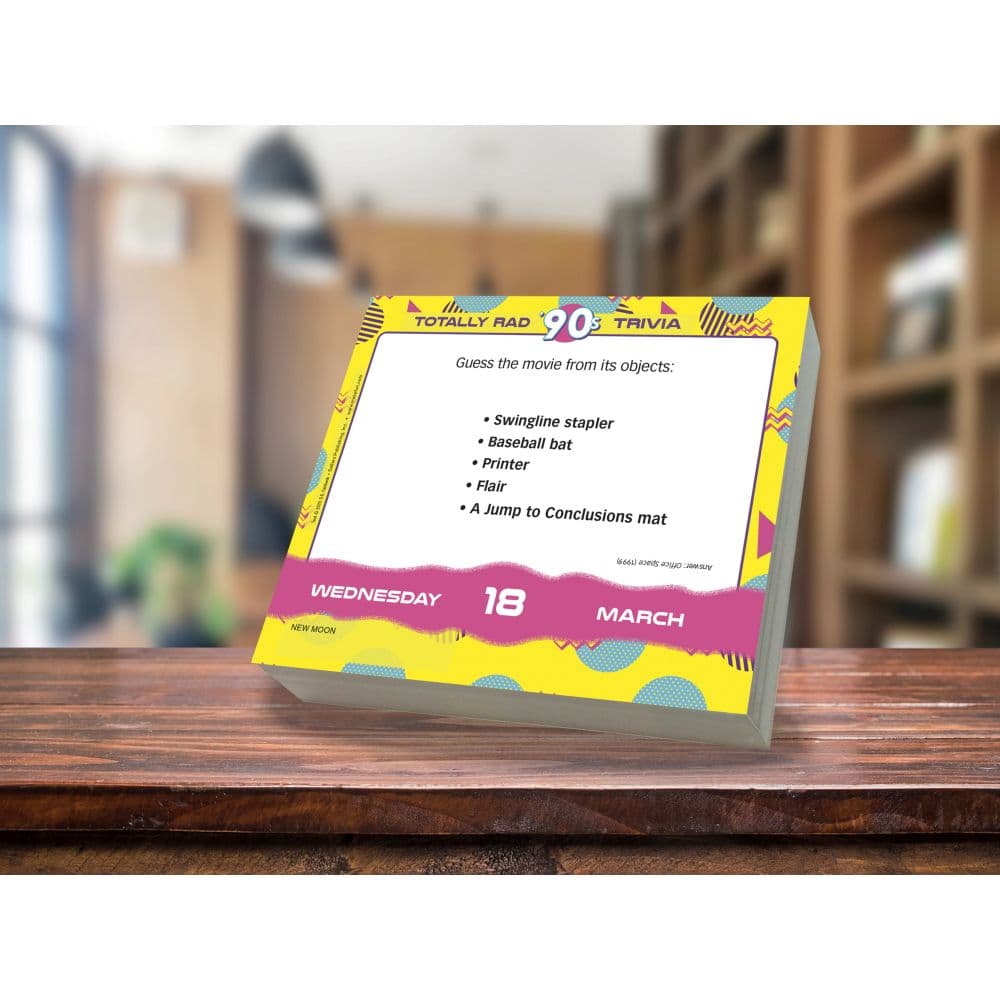 Totally Rad 90s 2026 Desk Calendar Fourth Alternate Image