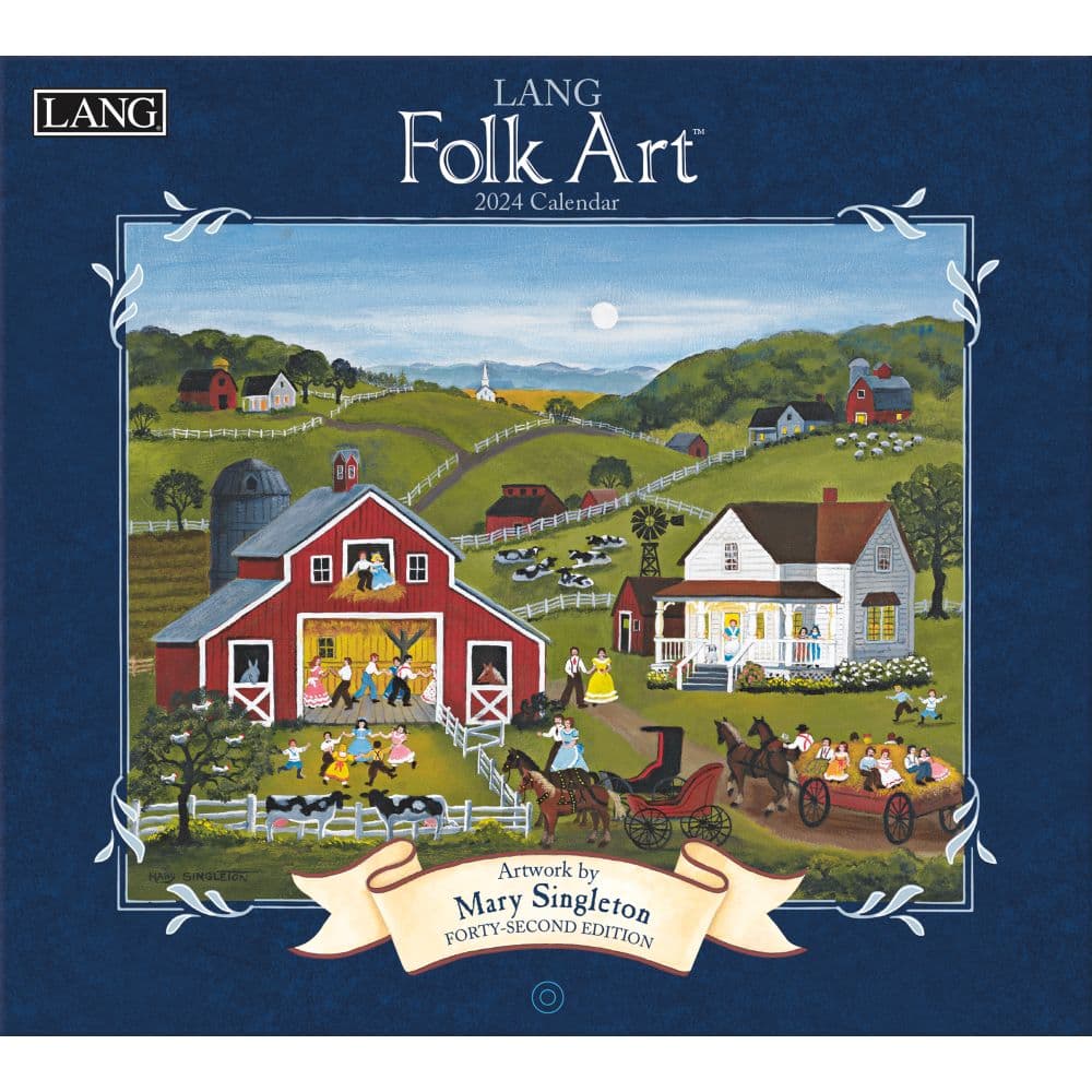 Lang Folk Art 2024 Wall Calendar