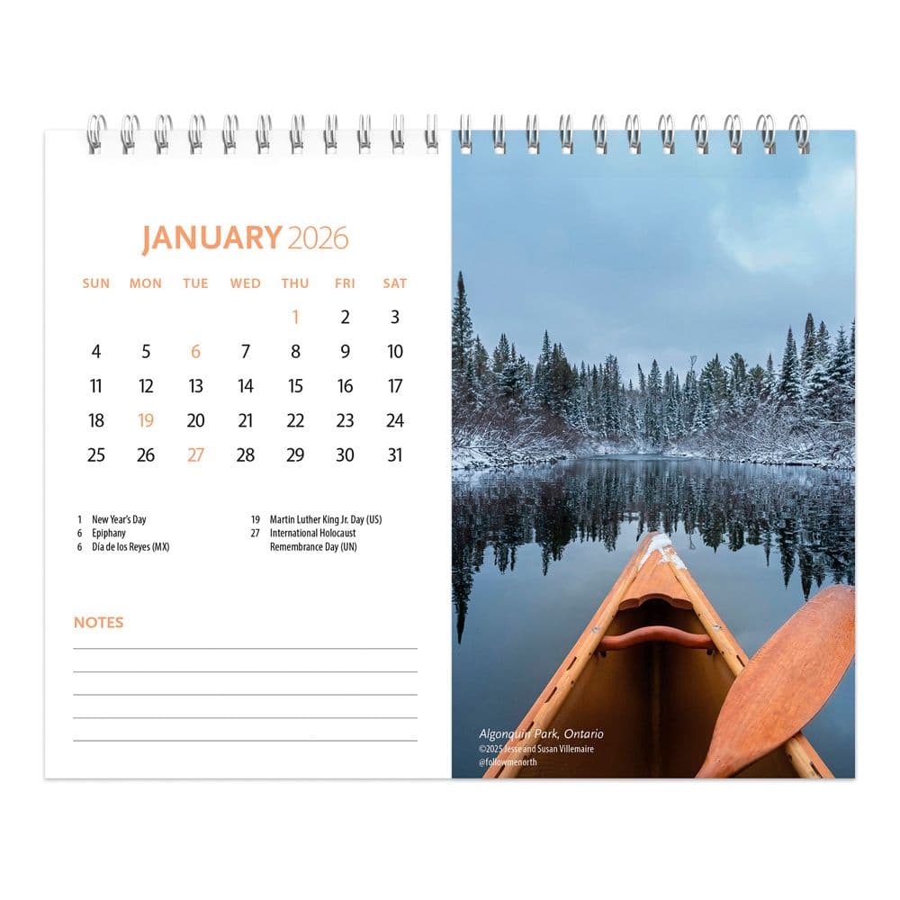 Canadian Geographic Scenic 2026 Easel Desk Calendar Second Alternate Image