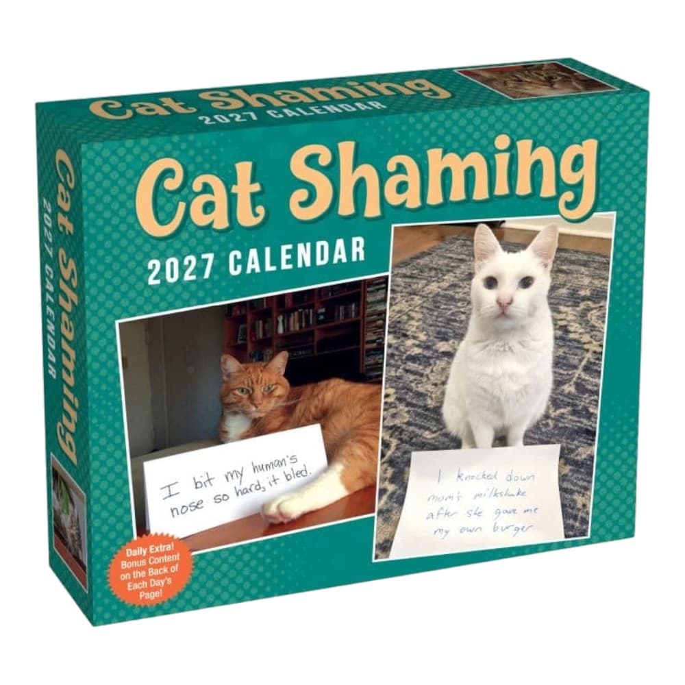 image Cat Shaming 2027 Desk Calendar Main Product Image