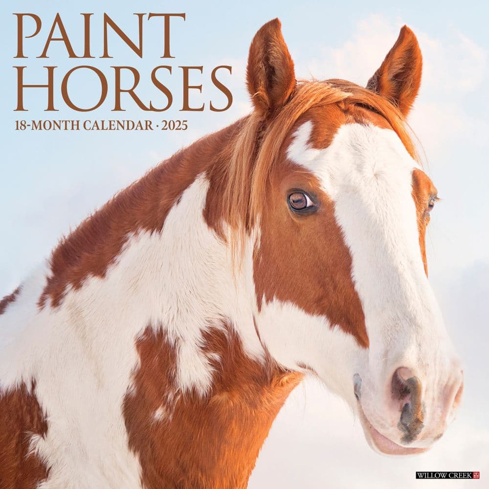 Horses Paint 2025 Wall Calendar