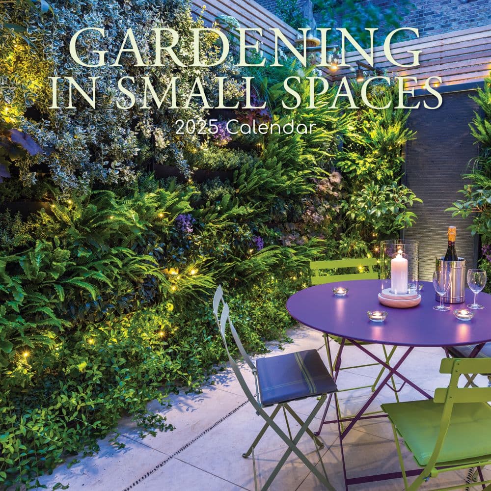 Small Space Gardening 2025 Wall Calendar