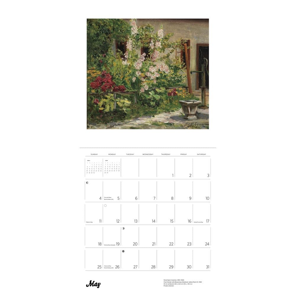 Gardens of the Impressionists 2025 Wall Calendar