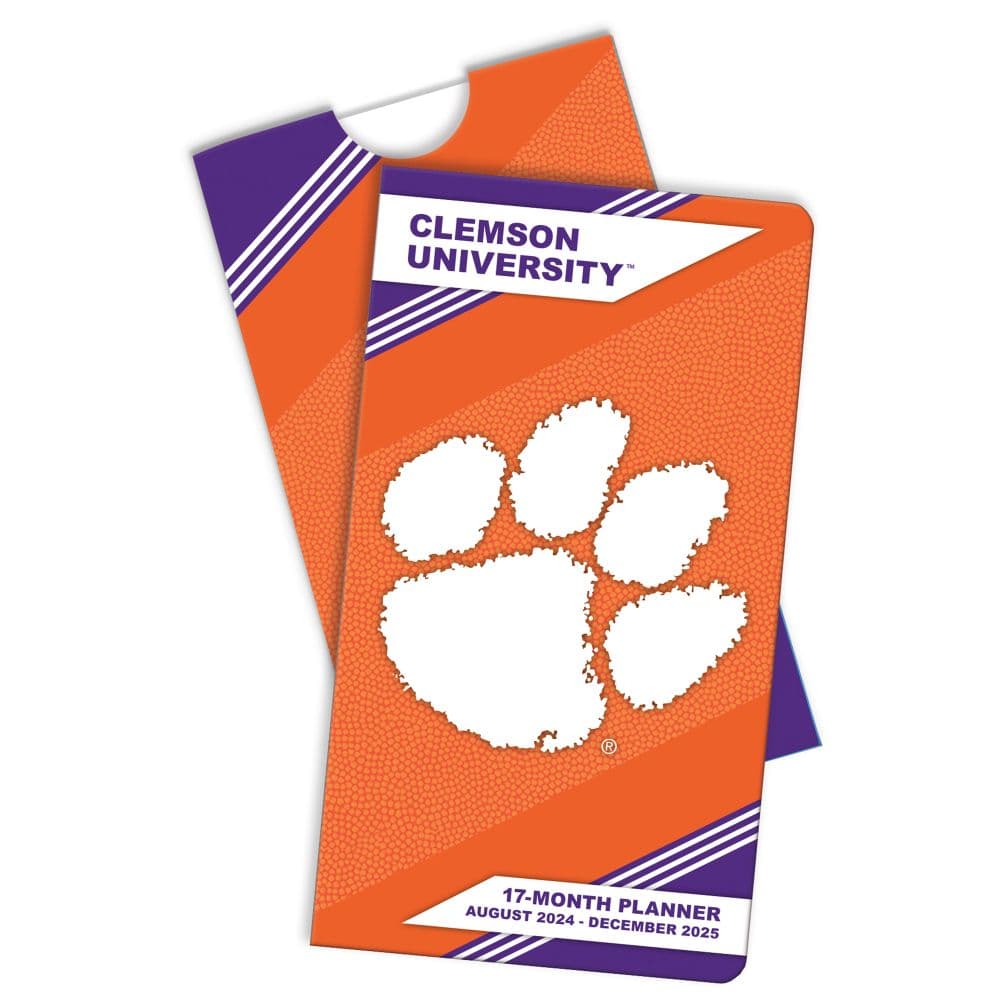 Clemson Tigers 2025 Pocket Planner coordinating sleeve