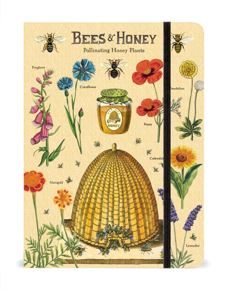 Cavallini Papers & Co. Bees & Honey Large Notebook