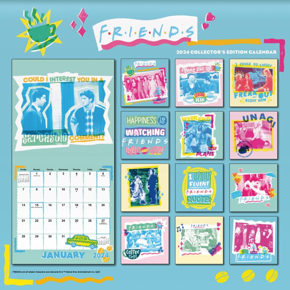 Friends Collectors Edition 2025 Wall Calendar