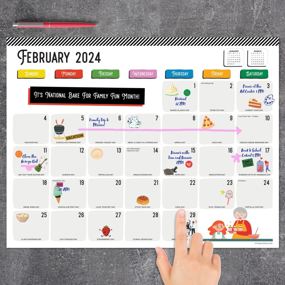 Every Days A Holiday 2024 Desk Pad - Calendars.com
