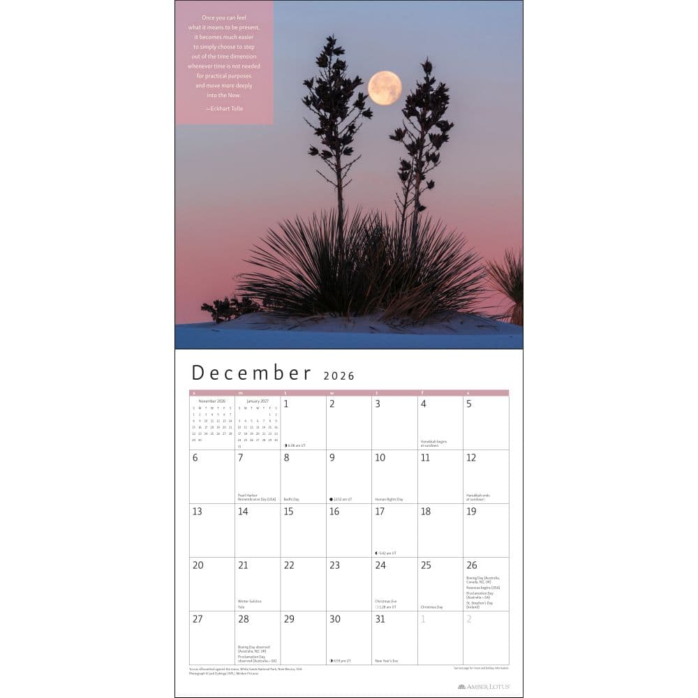 Power of Now 2026 Wall Calendar Third Alternate Image