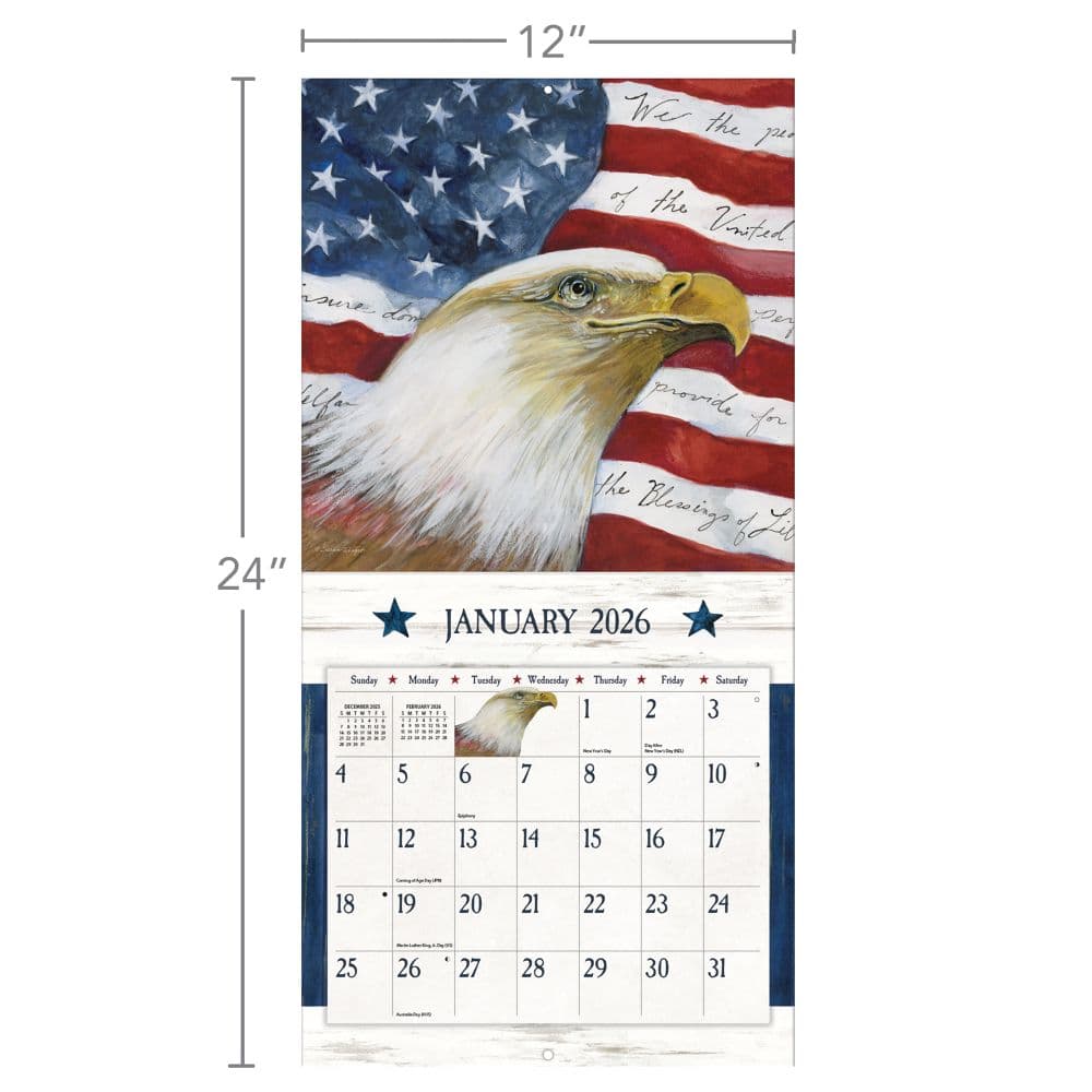 Stars and Stripes 2026 Wall Calendar_ALT4