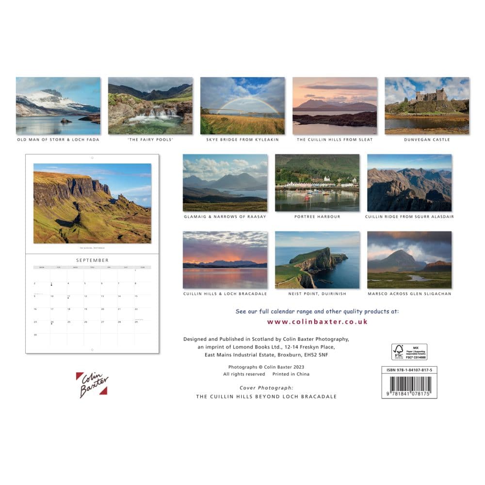 Isle of Skye 2024 Wall Calendar Alternate Image 1